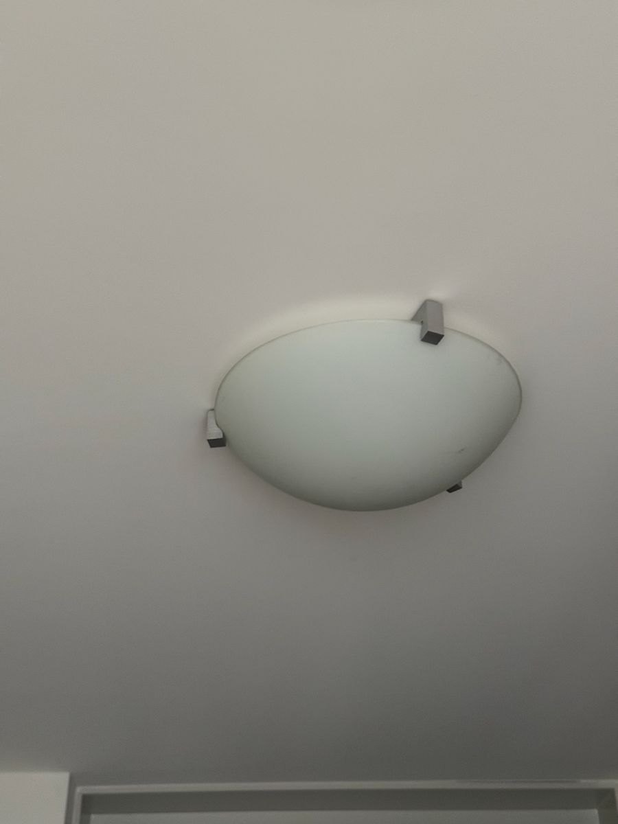 Plafondlamp – matglazen schaal – foto 1