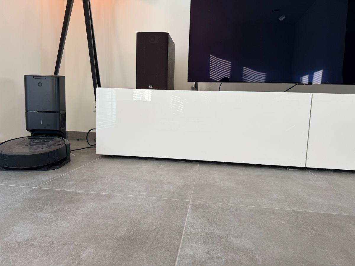 Wit hoogglans tv-meubel – foto 1