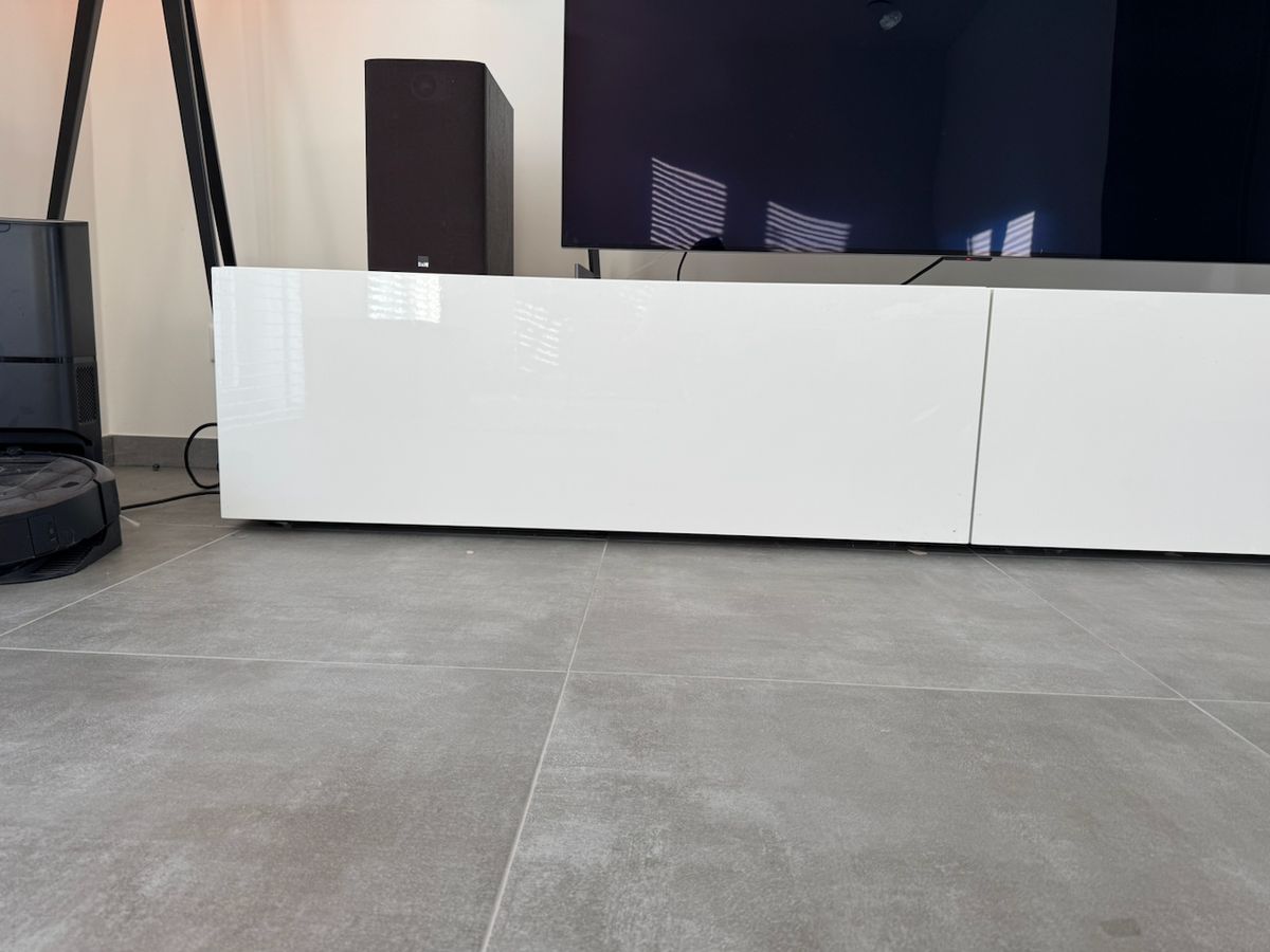 Wit hoogglans tv-meubel – foto 2